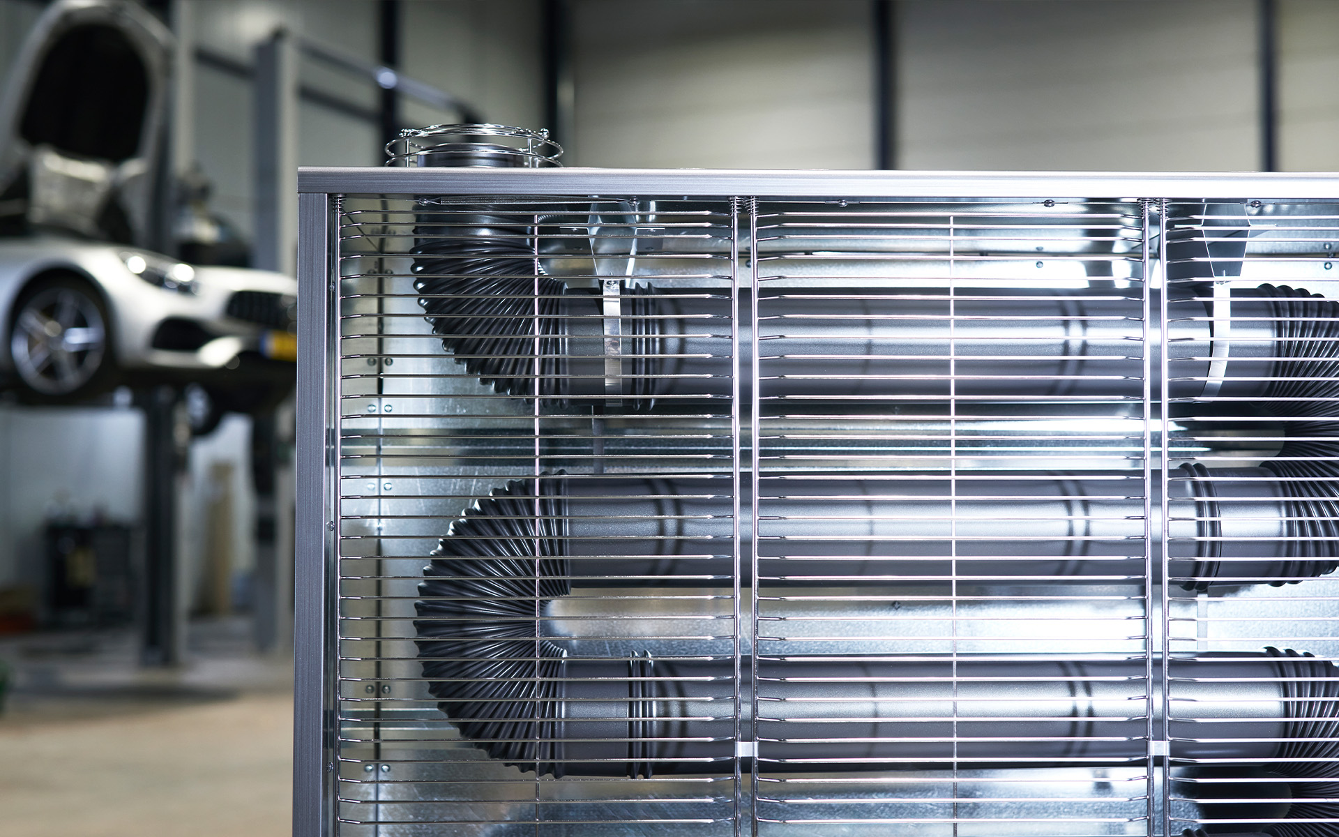 Toyotomi infrared heater exhaust close up