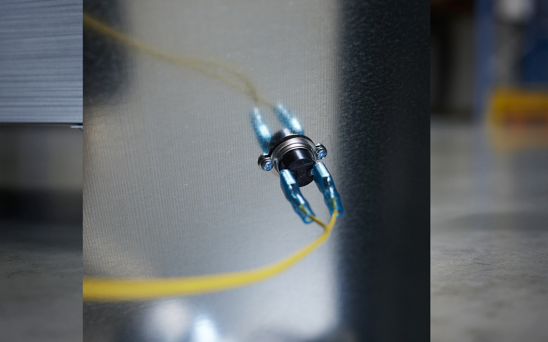 Toyotomi infrared heater heat sensor close up