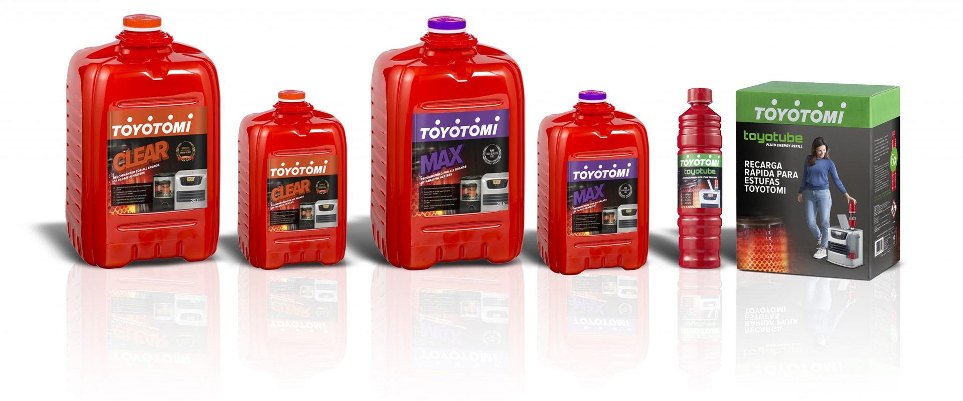 Gama completa de Combustible para Calefacción de Toyotomi Europe.