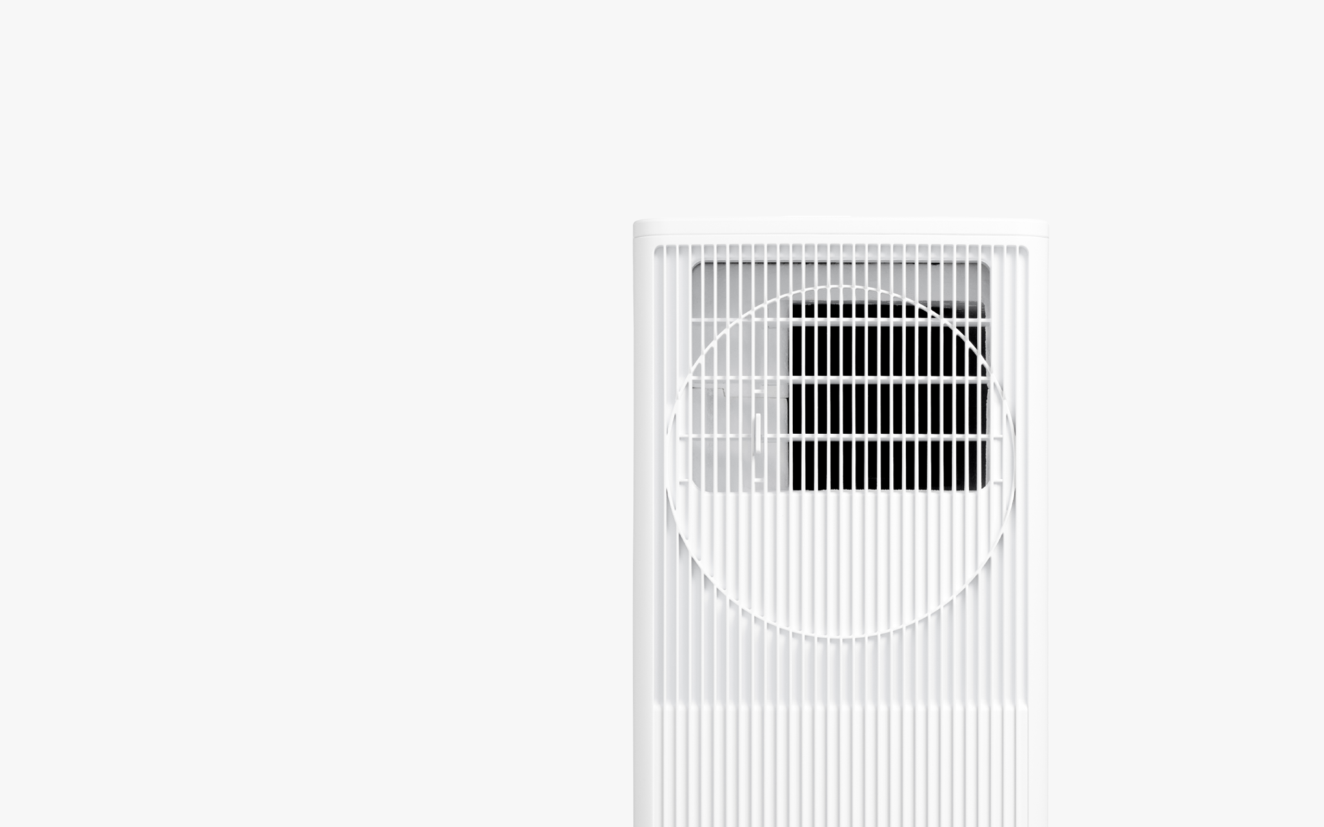 Modern white ventilation unit designed for efficient airflow and climate control.