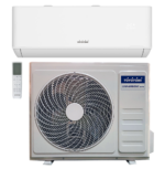 High-efficiency wall-mounted air conditioner for optimal cooling and heating.
