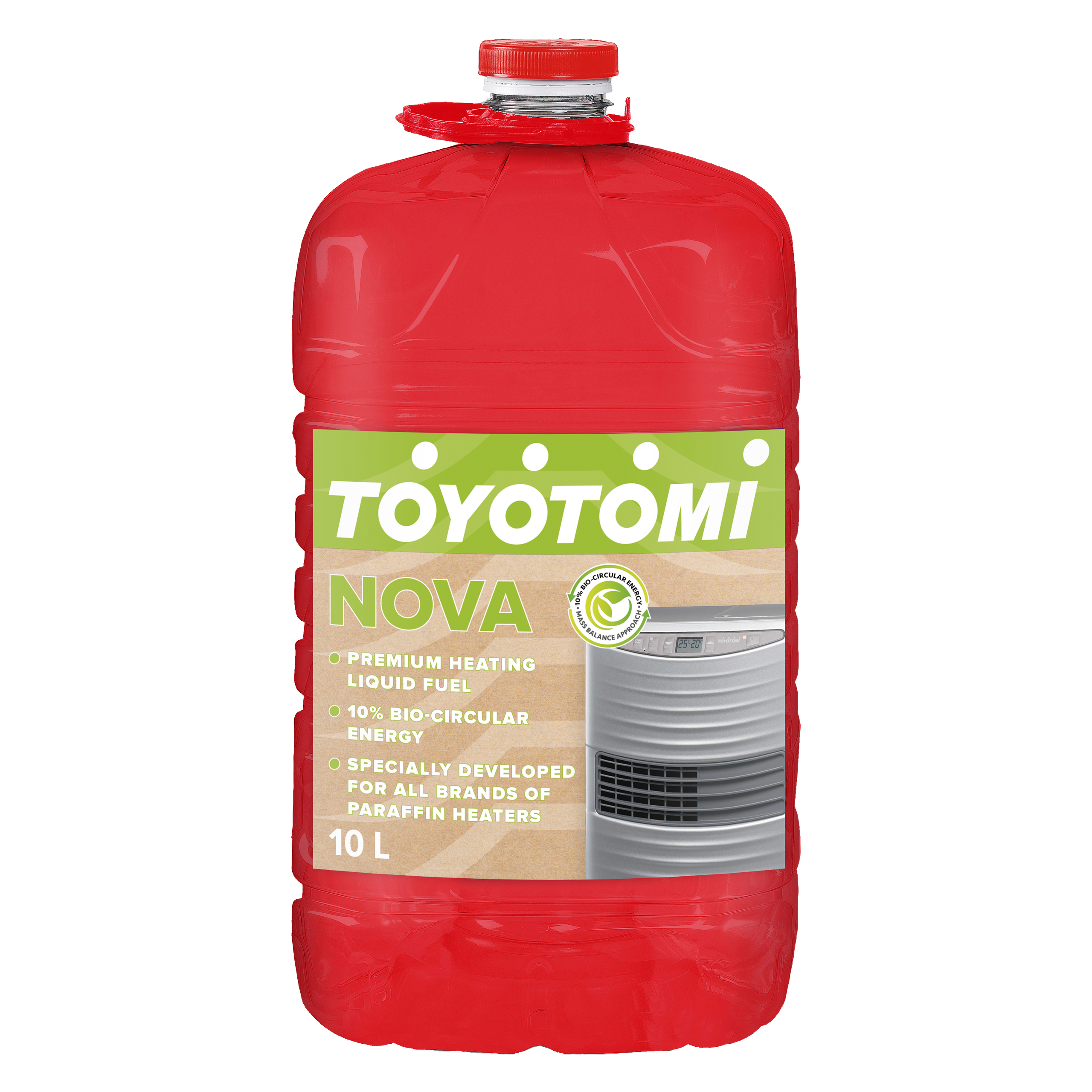 Toyotomi Nova 10L heating liquid fuel container for paraffin heaters.