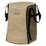 Insulated cooler bag for outdoor use, portable and durable, ideal for keeping food and drinks cold.