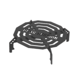 Metal grill component for heating and cooling units.