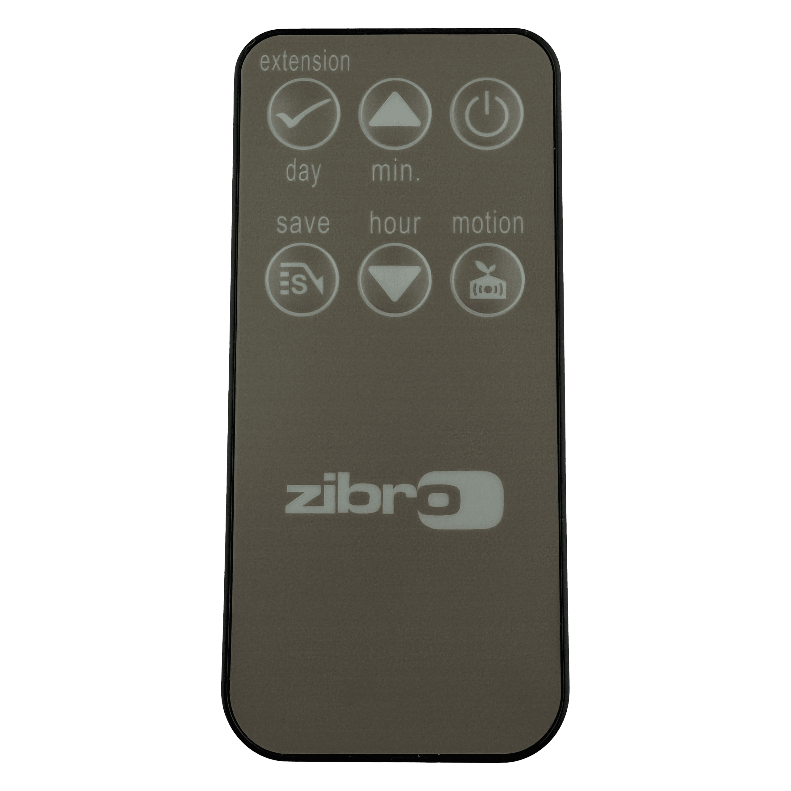 Remote control for HVAC systems with programmable settings and timer functions.